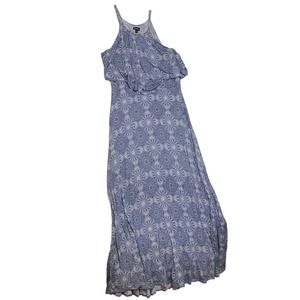 Torrid Maxi Dress Medallion Print Blue Women’s 2X